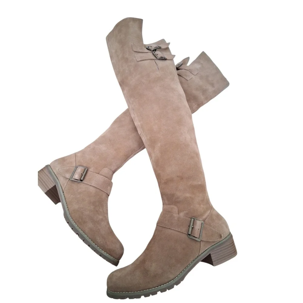 Sole‎ Society Over the Knee Womens size 9.5M Umber Fairygrunge Indie Suede Boots